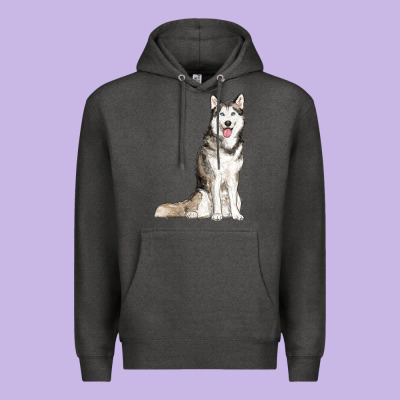 Husky Premium Hoodie Designed By Ranaportraitstore