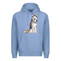 Colony Blue husky Premium Hoodie - RanaPortraitStore