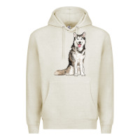 Oatmeal Heather husky Premium Hoodie - RanaPortraitStore