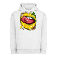Pigment Lunar Rock lemon lips with leopard Urban Hoodie - texasbilliewilder
