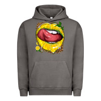 Pigment Tornado lemon lips with leopard Urban Hoodie - texasbilliewilder