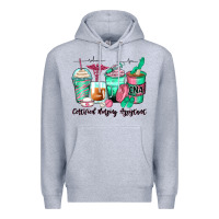 Heather Grey certified nursing assistant coffee cups Premium Hoodie - Zillion Design Studio