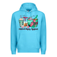 Ocean Blue certified nursing assistant coffee cups Premium Hoodie - Zillion Design Studio
