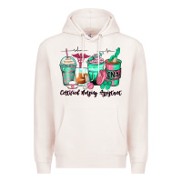 Pale Pink certified nursing assistant coffee cups Premium Hoodie - Zillion Design Studio