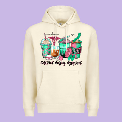 Certified Nursing Assistant Coffee Cups Premium Hoodie Designed By Zillion Design Studio
