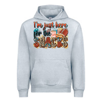 Heather Grey i'm just here for the snacks american football Urban Hoodie - Zillion Design Studio