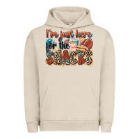 Pigment French Oak i'm just here for the snacks american football Urban Hoodie - Zillion Design Studio