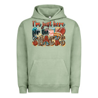 Pigment Oil Green i'm just here for the snacks american football Urban Hoodie - Zillion Design Studio
