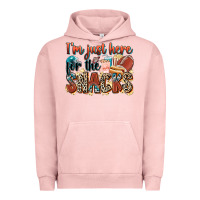 Pigment Salmon i'm just here for the snacks american football Urban Hoodie - Zillion Design Studio