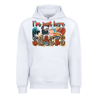 White i'm just here for the snacks american football Urban Hoodie - Zillion Design Studio