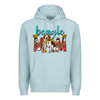Blue Mist western beagle mom Premium Hoodie - texasbilliewilder