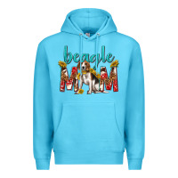 Ocean Blue western beagle mom Premium Hoodie - texasbilliewilder
