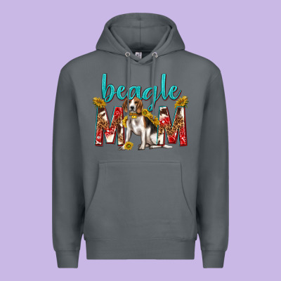 Western Beagle Mom Premium Hoodie Designed By Texasbilliewilder