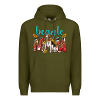 Army Green western beagle mom Premium Hoodie - texasbilliewilder