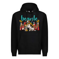Black western beagle mom Premium Hoodie - texasbilliewilder