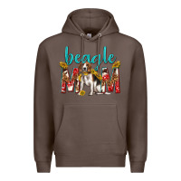 Coffee western beagle mom Premium Hoodie - texasbilliewilder
