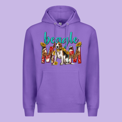 Western Beagle Mom Premium Hoodie Designed By Texasbilliewilder