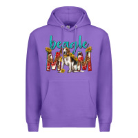 Purple western beagle mom Premium Hoodie - texasbilliewilder