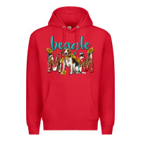 Red western beagle mom Premium Hoodie - texasbilliewilder
