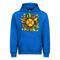 Cobalt lemon sunflower Urban Hoodie - texasbilliewilder