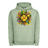 Pigment Oil Green lemon sunflower Urban Hoodie - texasbilliewilder