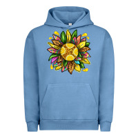 Pigment Pebble Blue lemon sunflower Urban Hoodie - texasbilliewilder