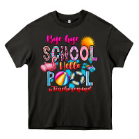 Asphalt Bye Bye School Hello Pool Teacher  Squad Heavy Core Tee - CowhideDigitalArt