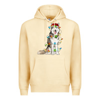 Pina Colada husky with christmas lights Premium Hoodie - RanaPortraitStore