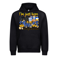Black i'm just here for the snacks #volleyball brother Urban Hoodie - Zillion Design Studio