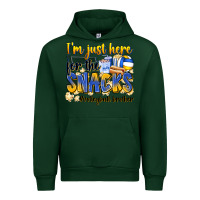 Forest Green i'm just here for the snacks #volleyball brother Urban Hoodie - Zillion Design Studio
