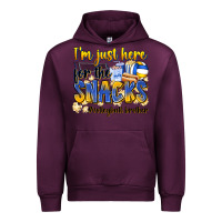 Mauve Wine i'm just here for the snacks #volleyball brother Urban Hoodie - Zillion Design Studio