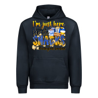 Navy i'm just here for the snacks #volleyball brother Urban Hoodie - Zillion Design Studio