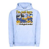 Pigment Grape Ice i'm just here for the snacks #volleyball brother Urban Hoodie - Zillion Design Studio