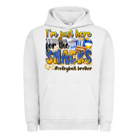 Pigment Lunar Rock i'm just here for the snacks #volleyball brother Urban Hoodie - Zillion Design Studio