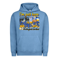 Pigment Pebble Blue i'm just here for the snacks #volleyball brother Urban Hoodie - Zillion Design Studio