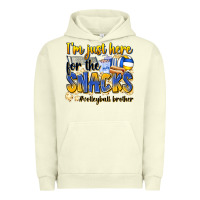 Pigment Pistachio i'm just here for the snacks #volleyball brother Urban Hoodie - Zillion Design Studio