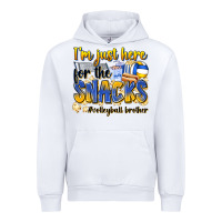 White i'm just here for the snacks #volleyball brother Urban Hoodie - Zillion Design Studio