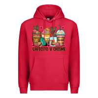 Cardinal cafecito y chisme coffee cups Premium Hoodie - Zillion Design Studio