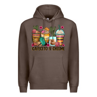 Coffee cafecito y chisme coffee cups Premium Hoodie - Zillion Design Studio