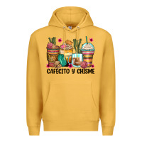 Mustard cafecito y chisme coffee cups Premium Hoodie - Zillion Design Studio