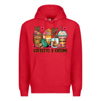 Red cafecito y chisme coffee cups Premium Hoodie - Zillion Design Studio