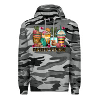 Slate Camo cafecito y chisme coffee cups Premium Hoodie - Zillion Design Studio