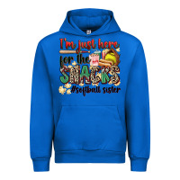 Cobalt i'm just here for the snacks #softball sister Urban Hoodie - Zillion Design Studio