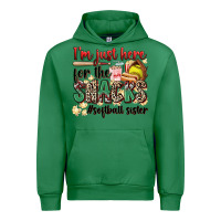 Emerald i'm just here for the snacks #softball sister Urban Hoodie - Zillion Design Studio
