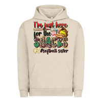 Pigment French Oak i'm just here for the snacks #softball sister Urban Hoodie - Zillion Design Studio