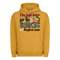 Pigment Peanut Butter i'm just here for the snacks #softball sister Urban Hoodie - Zillion Design Studio
