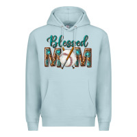 Blue Mist western blessed mom with baseball Premium Hoodie - texasbilliewilder