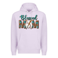 Lilac western blessed mom with baseball Premium Hoodie - texasbilliewilder