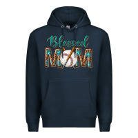 Navy western blessed mom with baseball Premium Hoodie - texasbilliewilder