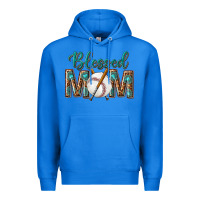 True Royal western blessed mom with baseball Premium Hoodie - texasbilliewilder